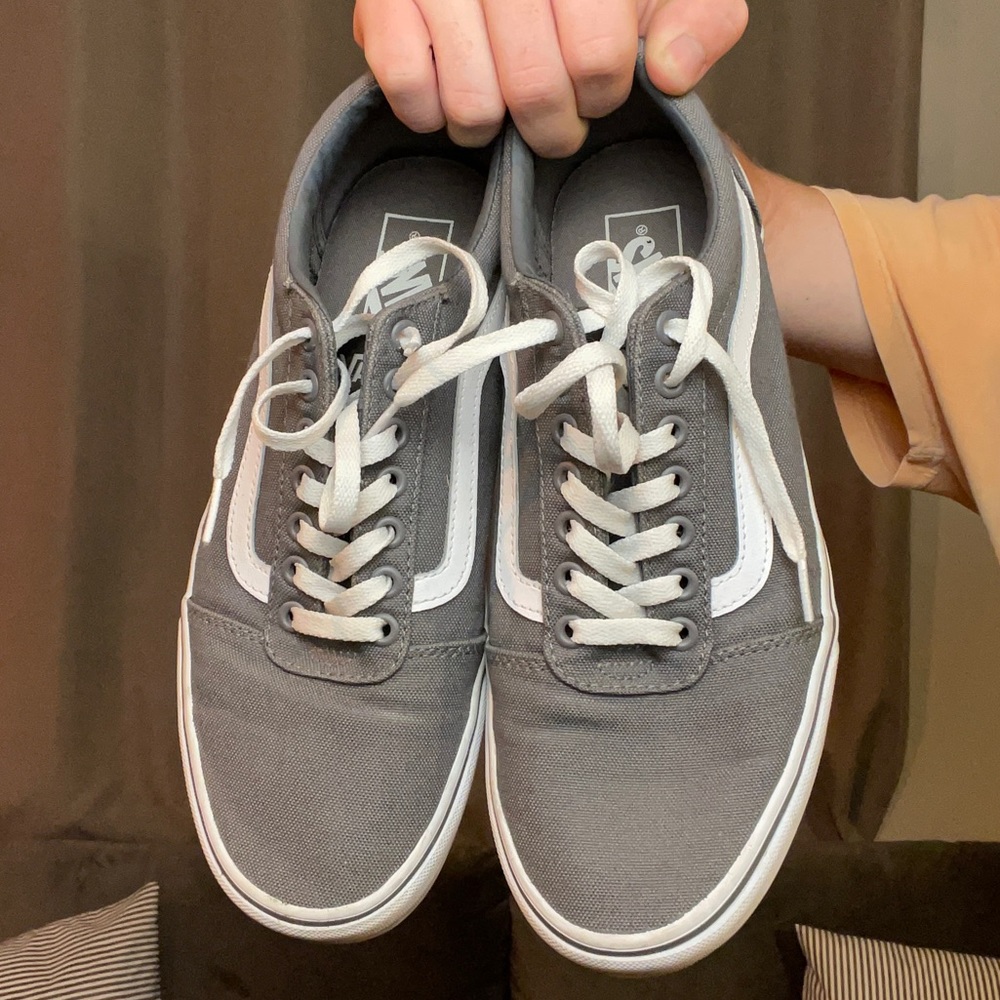 Vans Old Skool Shoes (Gray) Size 9.5